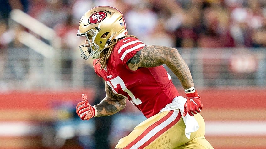 49ers' Jalen Hurd is back running, but John Lynch not ready to rave