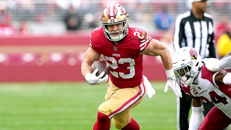 Christian McCaffrey's Touchdown Vs. Cardinals Breaks Jerry Rice's 49ers ...