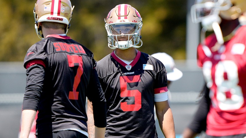 George Kittle continues to improve, Trey Lance's natural ability, San  Francisco 49ers throwback uniforms and more - Revenge of the Birds