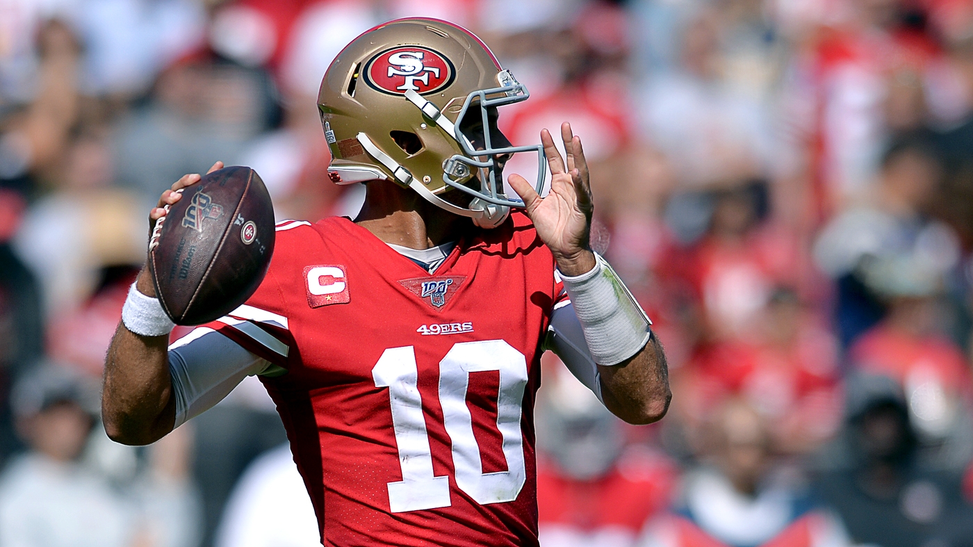 John Lynch 'happy' if Jimmy Garoppolo returns, competes with Trey