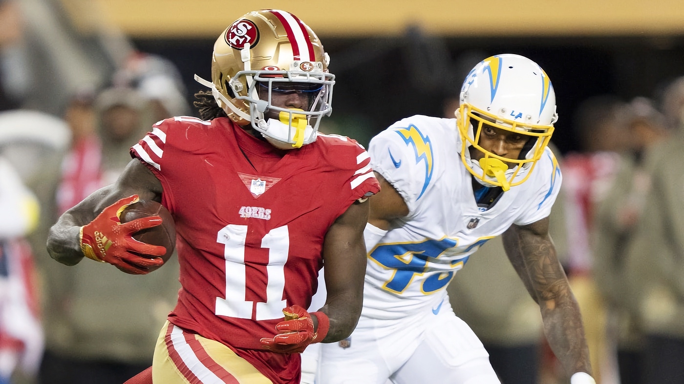 49ers WR Brandon Aiyuk improved despite what stats say