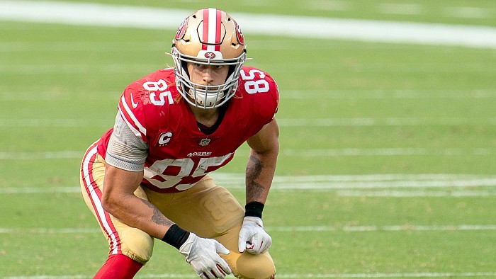 49ers' George Kittle could be healed enough to play against Packers