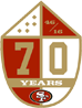 San Francisco 49ers Anniversary Logo - 2016