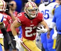 San Francisco 49ers running back Jordan Mason takes part in drills during  the NFL team's football training camp in Santa Clara, Calif., Tuesday, Aug.  1, 2023. (AP Photo/Jeff Chiu Stock Photo - Alamy