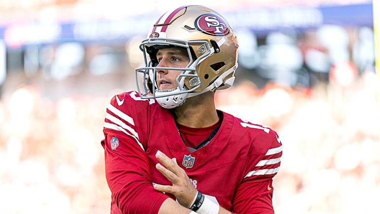 Purdy, defense lead 49ers past Fins; Garoppolo breaks foot