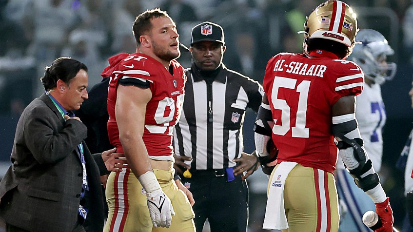 Nick Bosa: 'My body's fully adapted to football now' after 49ers' TNF win  over Giants