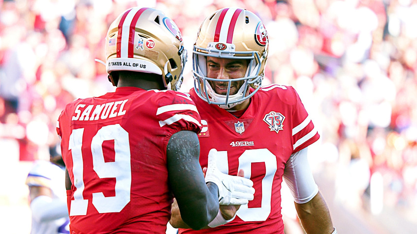 49ers locker room update: Jimmy Garoppolo sighting, Deebo Samuel