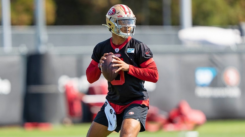 Trey Lance touchdown video: 49ers rookie QB throws 80-yard touchdown in  preseason - DraftKings Network