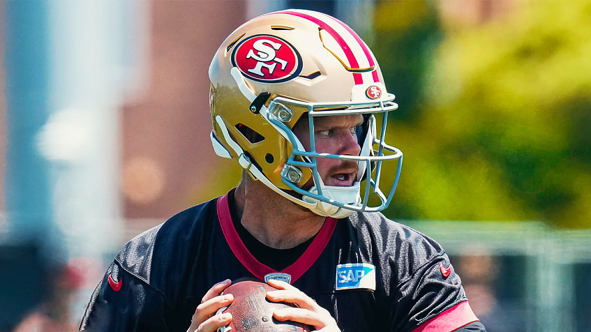 Trey Lance was named the number three QB of the 49ers, Darnold won the race  from him