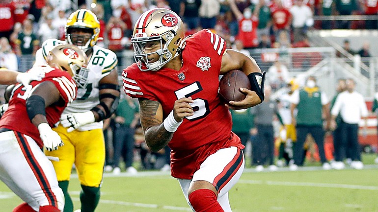 80-yard TD throw highlights Trey Lance's first 49ers showing