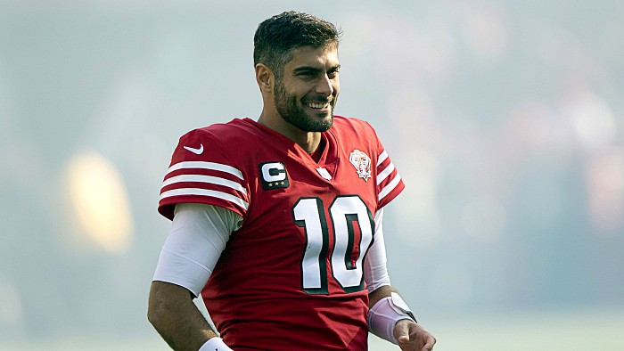 With Aaron Rodgers in Jets' mix, former 49ers QB Jimmy Garoppolo bumped to  Plan - Gang Green Nation