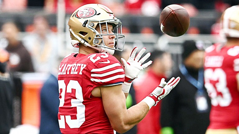 Three 49ers, including Christian McCaffrey, day-to-day ahead of Eagles  game, per Shanahan