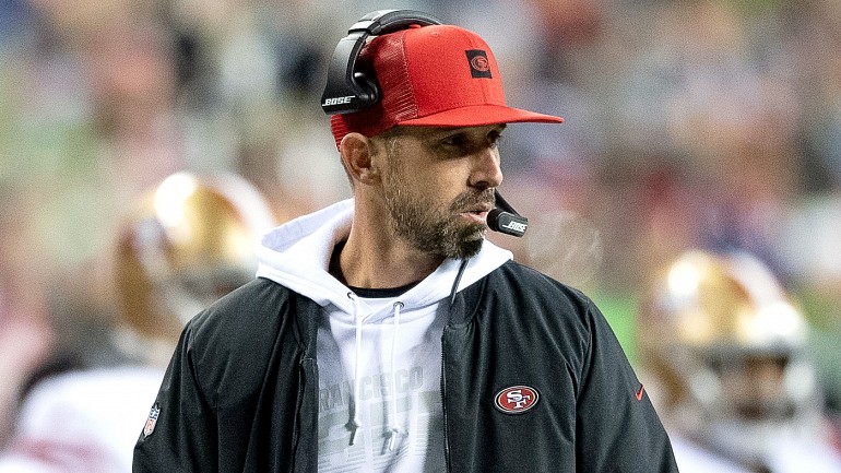 49ers coach Kyle Shanahan's red 'Shanahat' will remain in storage
