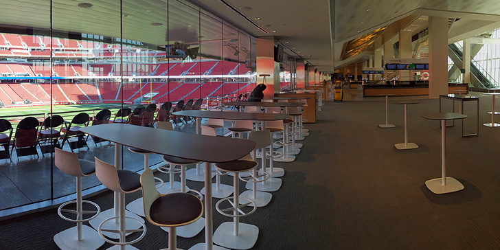 The 49ers Flagship Team Store at Levi's® Stadium. The stadium