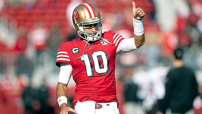 49ers Notebook: Jimmy G roleplaying as Justin Fields?; Uniform
