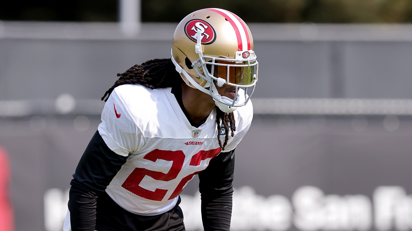 FILE - San Francisco 49ers cornerback Jason Verrett (22) walks off