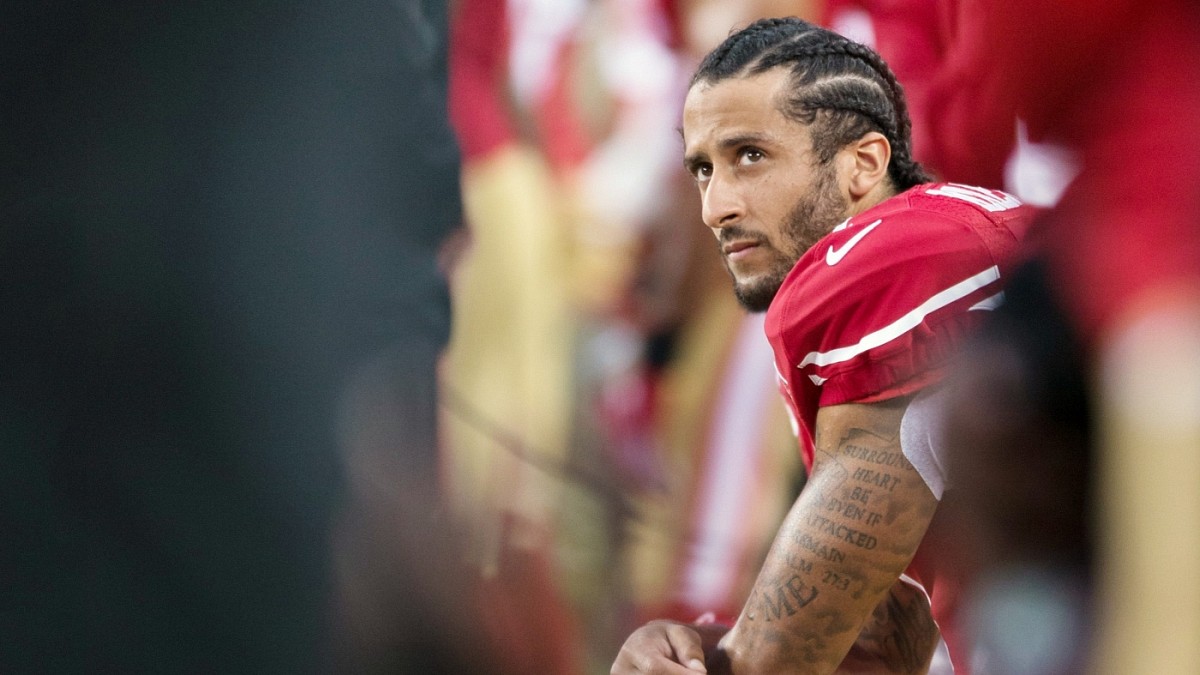 Why Colin Kaepernick is wearing a black jersey in practice