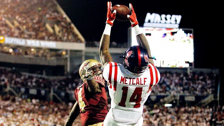 How does DK Metcalf's vertical jump compare to other wide