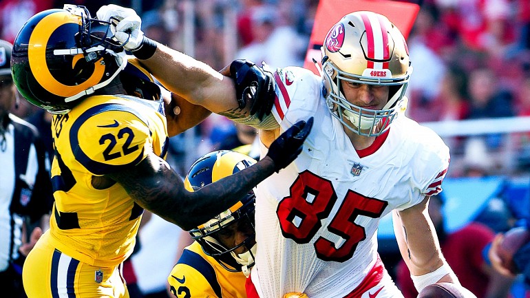 George Kittle is setting the bar high for NFL tight ends, on