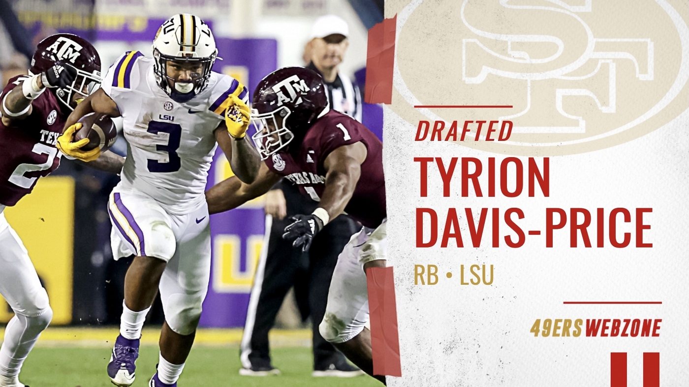 49ers make LSU RB Tyrion DavisPrice a 3rdround draft pick 49ers Webzone