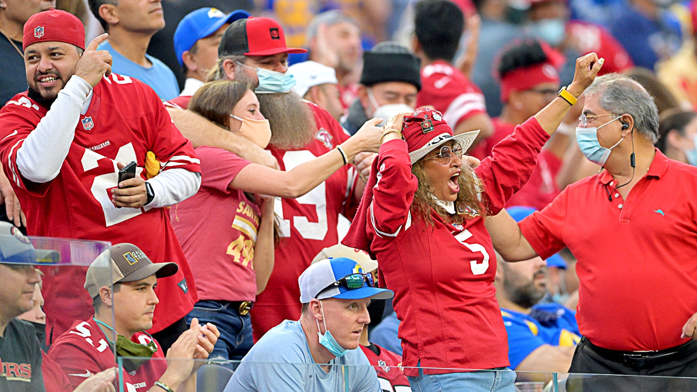 49ers fans take over SoFi Stadium. 