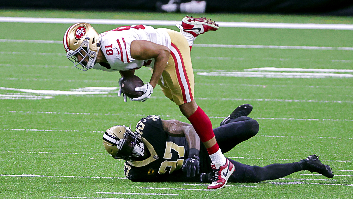 Cincinnati, OH, USA. 15th Sep, 2019. San Francisco 49ers free safety D.J.  Reed (32) leads defense onto the field during NFL football game action  between the San Francisco 49ers and the Cincinnati