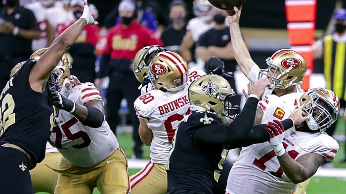 49ers get sloppy after sensational start in 27-13 loss to Saints