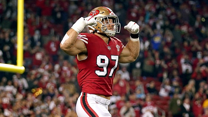 Nick Bosa Headlines 49ers League-Leading 8 Players on ESPN Top 100