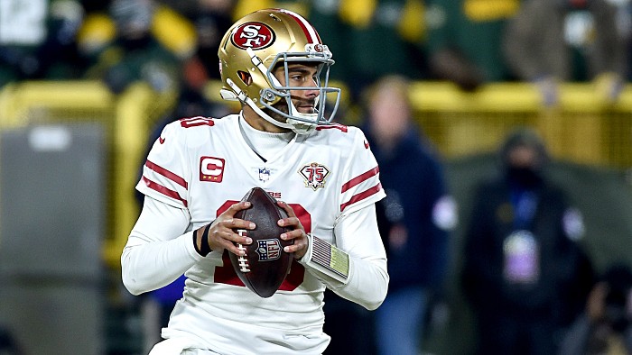 49ers' doubt in Jimmy Garoppolo drove them to pursue Aaron Rodgers and  draft Trey Lance. Sunday's NFC title game showcased why