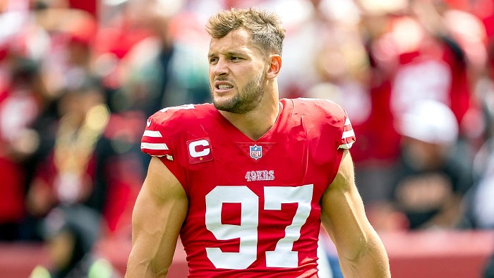 49ers-Bucs injury report: Nick Bosa questionable to face Tom Brady