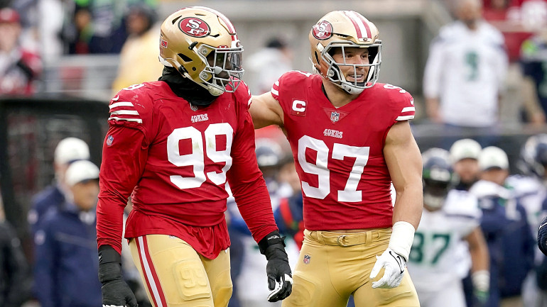 San Francisco 49ers defensive tackle Javon Kinlaw (99) is