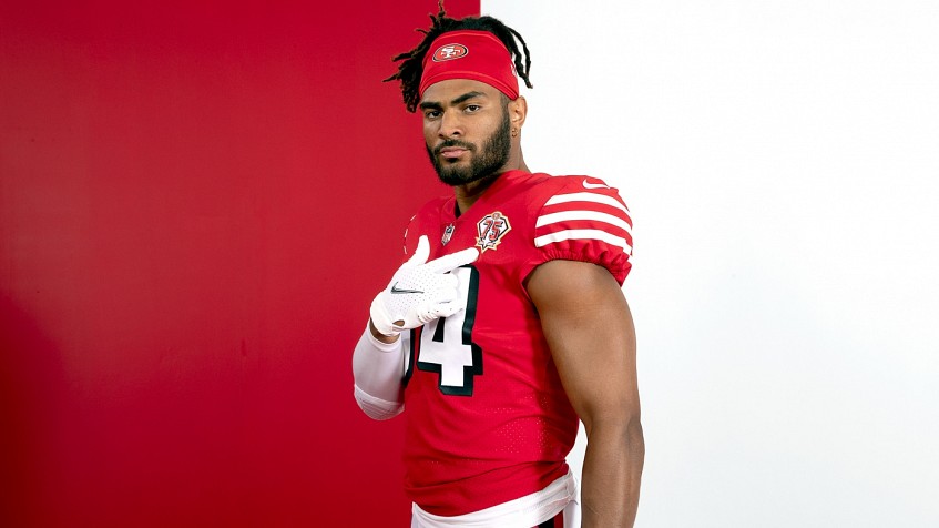 The #49ers will officially wear their home Red Throwback jerseys