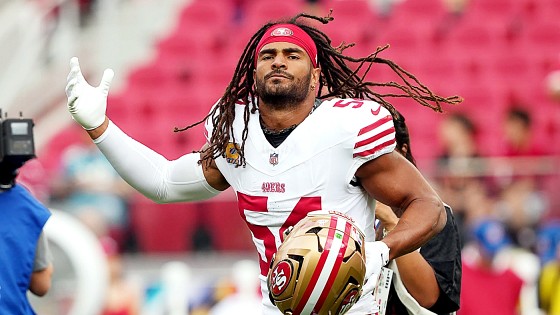 Recovering 49ers LB Fred Warner seen running during practiceÂ 