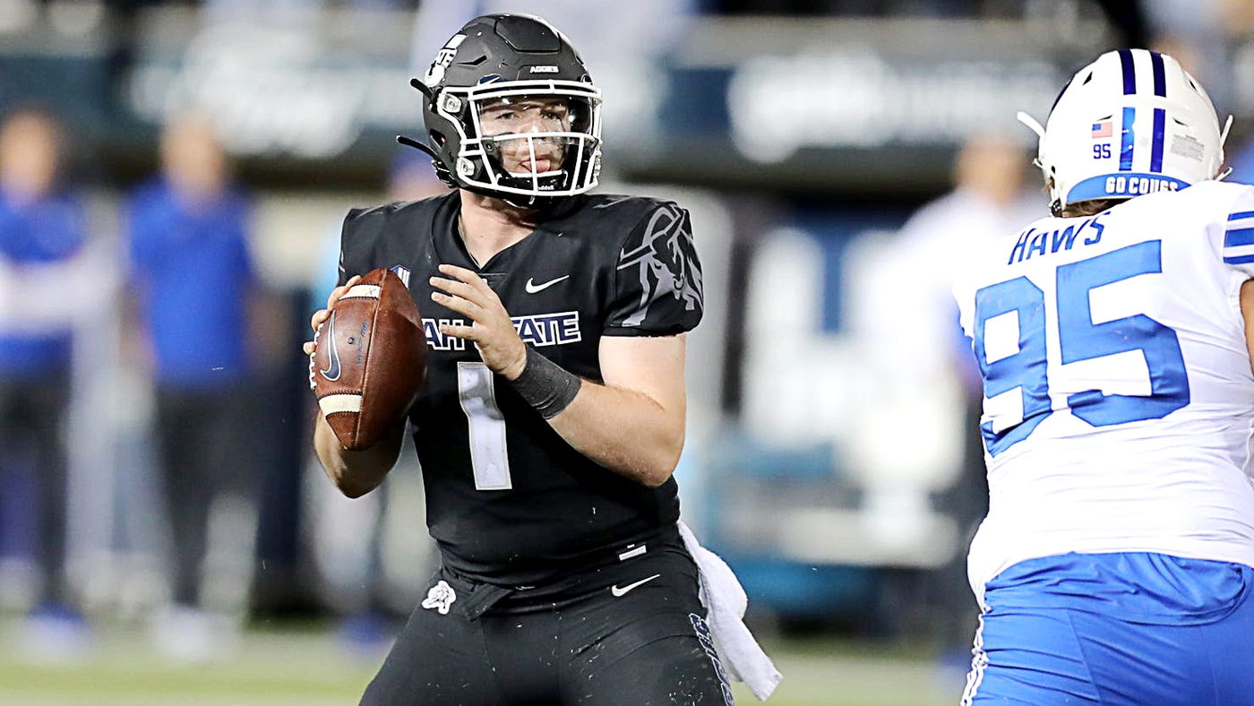 Utah State QB Logan Bonner meets with 49ers; John Lynch, others attend local pro days