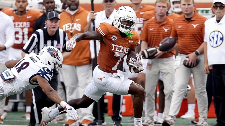 49ers met with Texas WR Isaiah Bond at the NFL Scouting Combine 