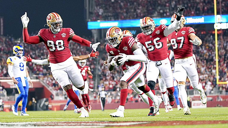 49ers win 1st home game in more than a year, 31-10 over Rams