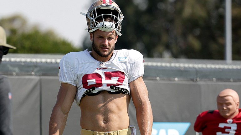 George Kittle: Jimmy Garoppolo shirtless on 49ers TE t-shirt - Sports