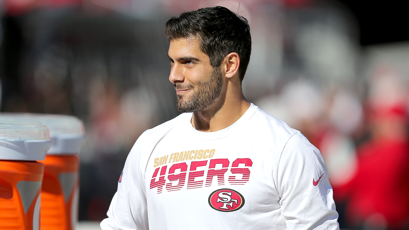 Jimmy Garoppolo tosses four touchdowns in 49ers' rout of Cardinals