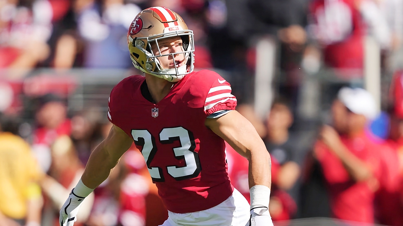 Christian McCaffrey approaching Jerry Rice, Emmitt Smith territory