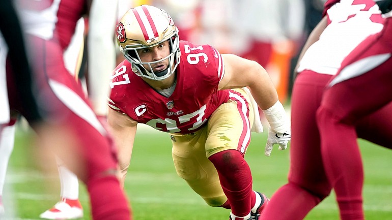 NFL on X: Nick Bosa wins the 2022 Defensive Player of the Year! #NFLHonors   / X