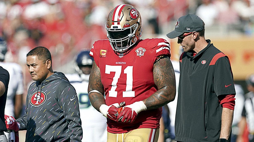 49ers-Cowboys: Jimmy Garoppolo limited, Trent Williams won't practice, says  Kyle Shanahan