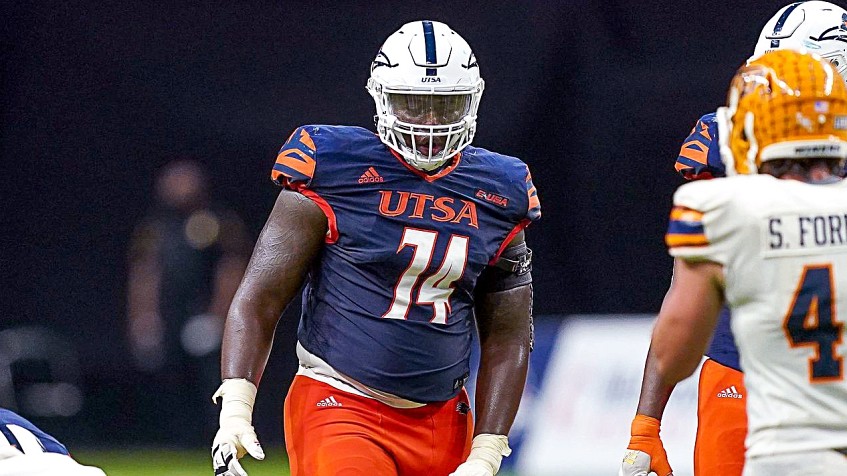 UTSA OL Spencer Burford NFL Combine Workout 3.4.22 (Video Courtesy