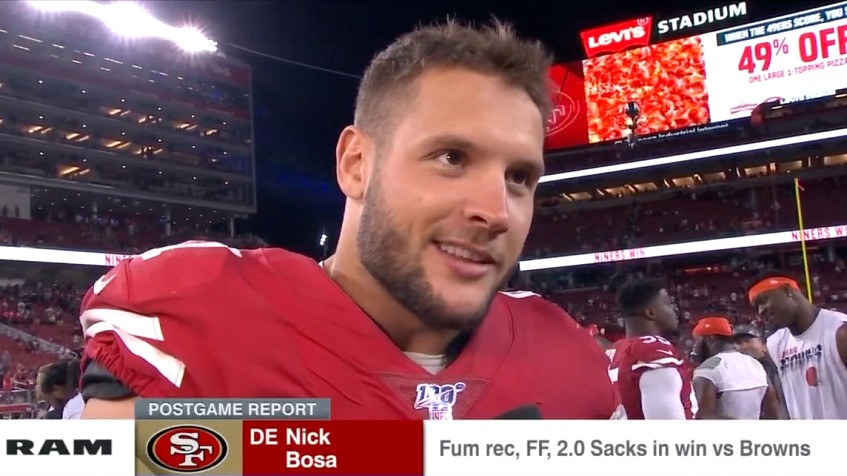 Nick Bosa neon outline : r/49ers