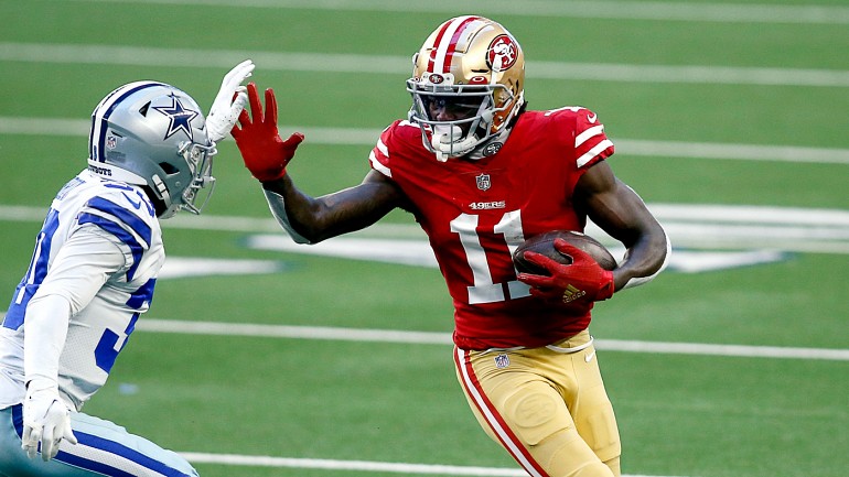 49ers' John Lynch noncommittal on Brandon Aiyuk's future in San