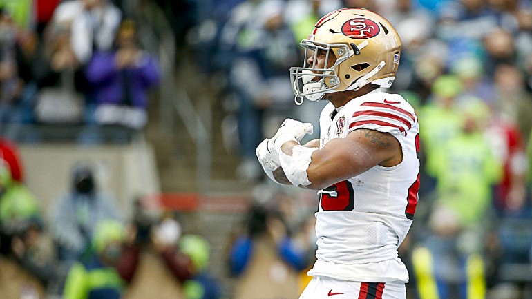 San Francisco 49ers' Terrance Mitchell takes part in drills during