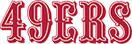 San Francisco 49ers Text Logo - 1972 - 2004<br />2022 - current