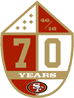 San Francisco 49ers Anniversary Logo - 2016