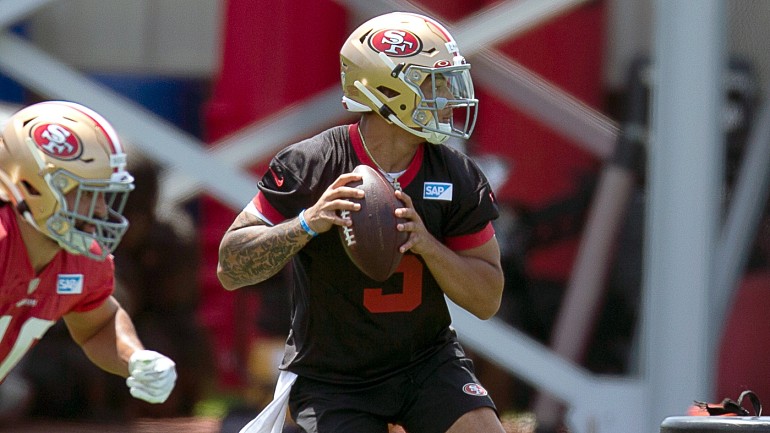 First Time Seeing Trey Lance In A 49ers Jersey