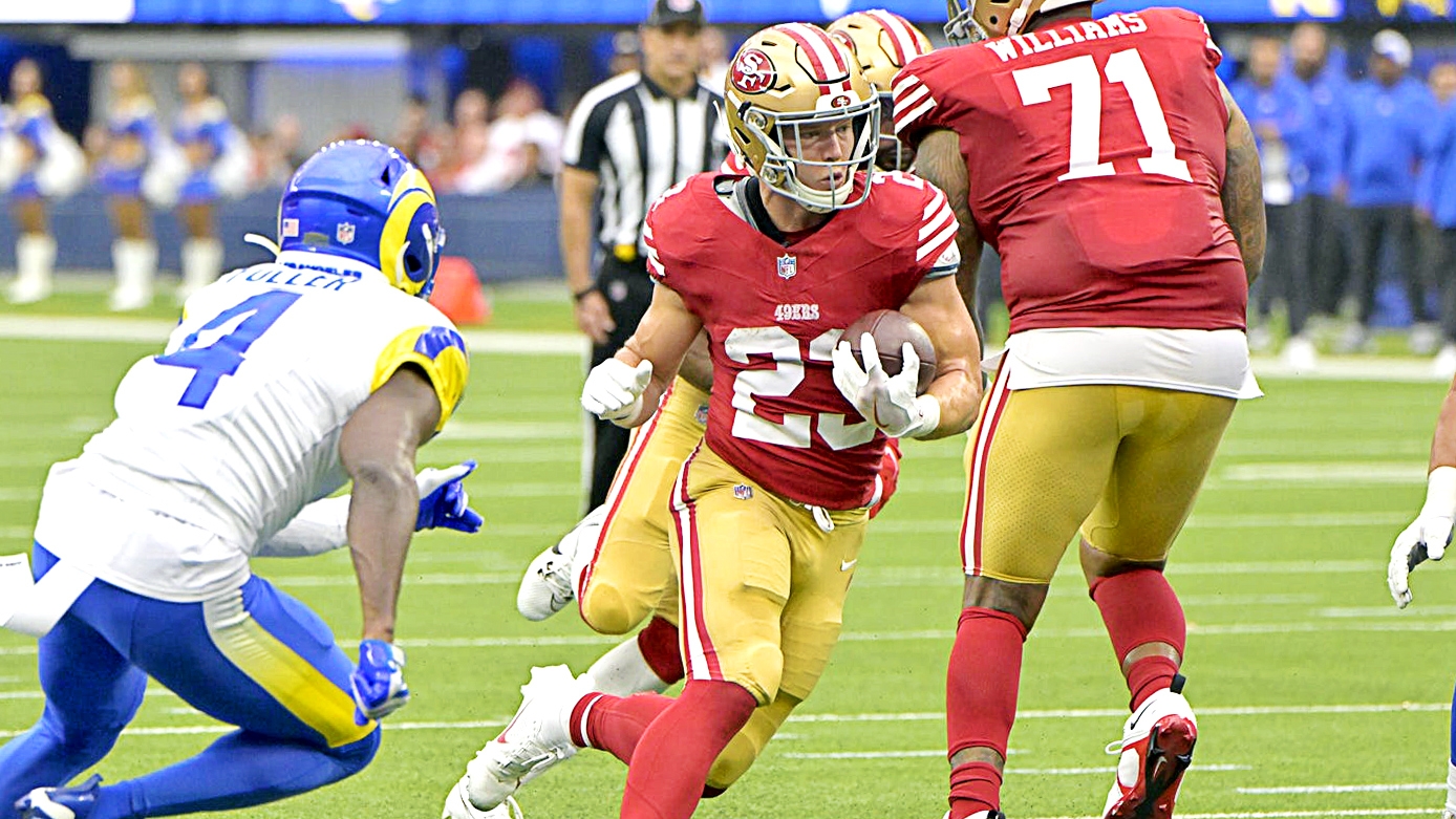 49ers RB Christian McCaffrey once again nominated for FedEx Ground NFL  Player of the Week