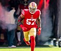 Santa Clara, California, USA. 29th Aug, 2021. San Francisco 49ers offensive  tackle Trent Williams (71) on Sunday, August 29, 2021, at Levis Stadium in  Santa Clara, California. The 49ers defeated the Las